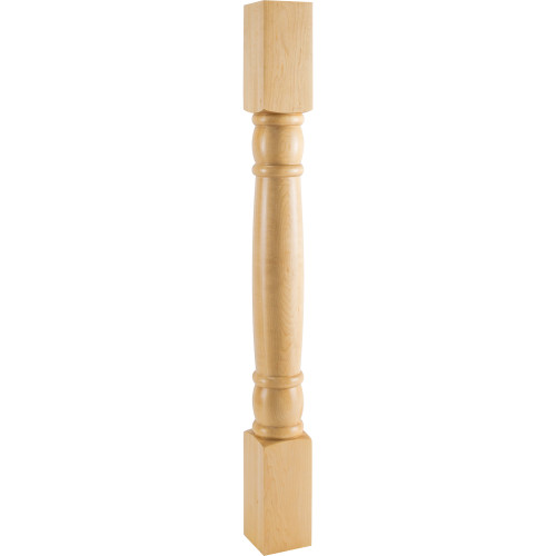 3-1/2" W x 3-1/2" D x 35-1/2" H White Birch Doric Post | P14-3.5-WB | Hardware Resources