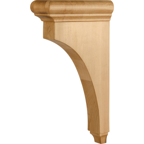 Hardware Resources COR38-3-CH 3" W x 8" D x 14" H Cherry Bullnose Cap Corbel