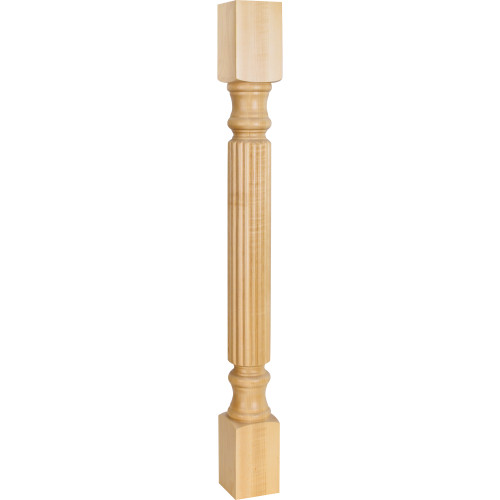 3-1/2" W x 3-1/2" D x 35-1/2" H Oak Reed Post | P2OK | Hardware Resources