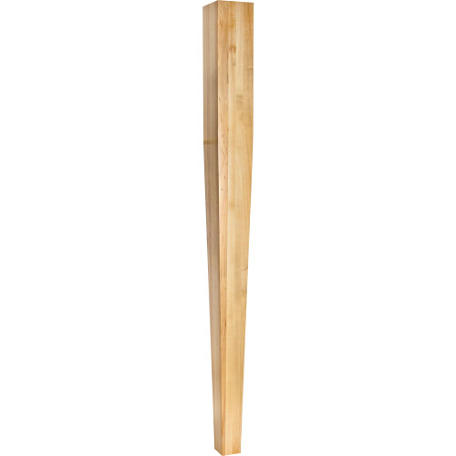 3-1/2" W x 3-1/2" D x 42" H Oak Square Tapered Post | P43-42OK | Hardware Resources