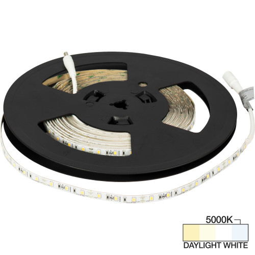 32 Ft, 120 Lumens/Ft. 12-volt Accent Output LED Tape Light, Single-White, Daylight White 5000K | L-RMW300-32-50 | Task Lighting