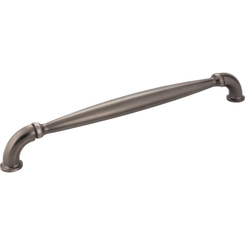 Jeffrey Alexander 737-12BNBDL 12" Center-to-Center Brushed Pewter Chesapeake Appliance Handle