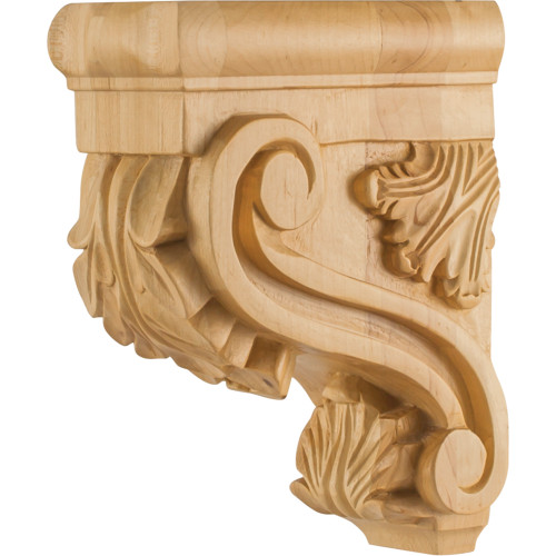 Hardware Resources CORE-2-WB 3" W x 6" D x 8" H White Birch Acanthus Corbel