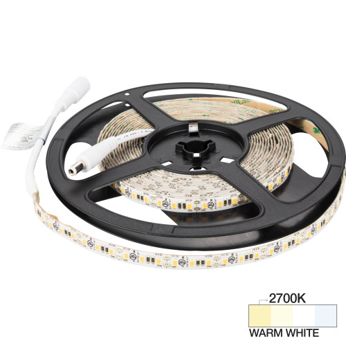 Task Lighting L-VMW600-16-27 16 Ft, 225 Lumens/Ft. 12-volt Standard Output LED Tape Light, Single-White, Warm White 2700K