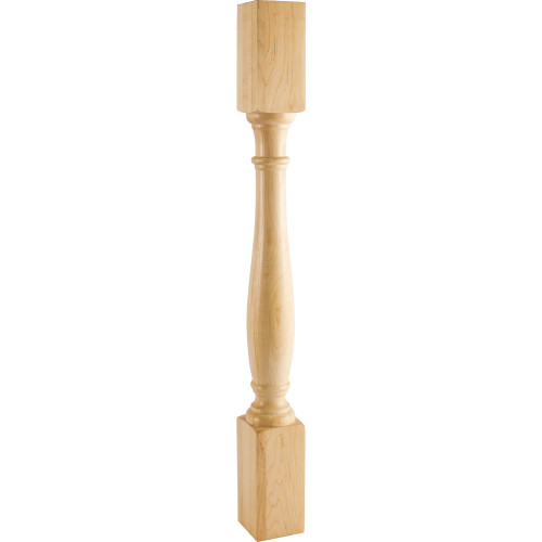 HARDWARE-P1WB - 3-1/2" W x 3-1/2" D x 35-1/2" H White Birch Turned Post, P1WB - Hardware Resources