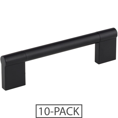 Elements 645-128MB-10 10-Pack of the 128 mm Center-to-Center Matte Black Knox Cabinet Bar Pull