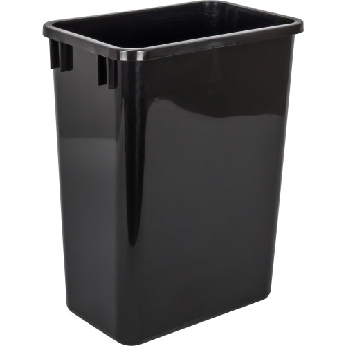 Hardware Resources CAN-35-4 Box of 4 Black 35 Quart Plastic Waste Containers