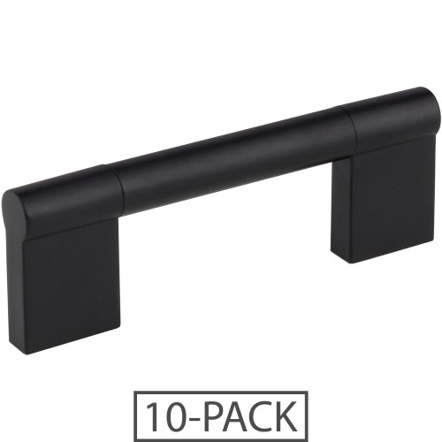 Elements 645-96MB-10 10-Pack of the 96 mm Center-to-Center Matte Black Knox Cabinet Bar Pull
