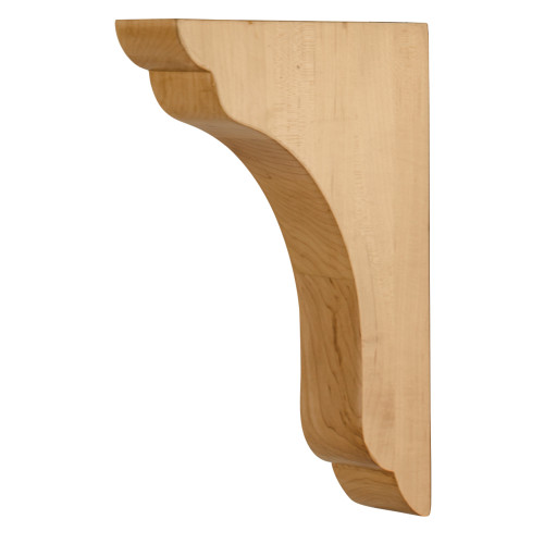 Hardware Resources COR46-2-CH 1-3/4" W x 7" D x 10" H Cherry Scalloped End Corbel