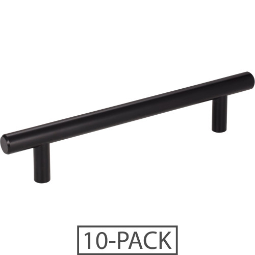 Elements 176MB-10 10-Pack of the 128 mm Center-to-Center Matte Black Naples Cabinet Bar Pull