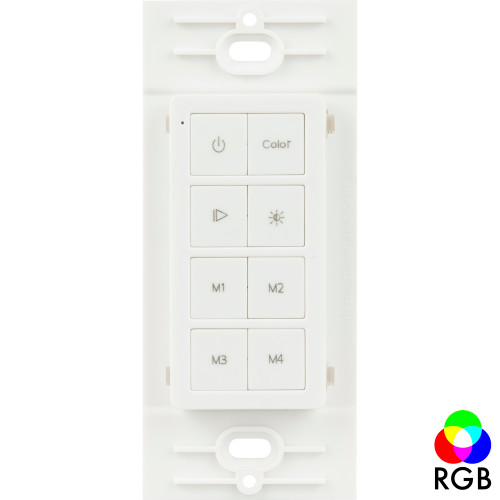 Task Lighting T-C-RGBWC-RF-WT Multi-Color RGB Radio Frequency Wireless 1 Zone LED Controller, White