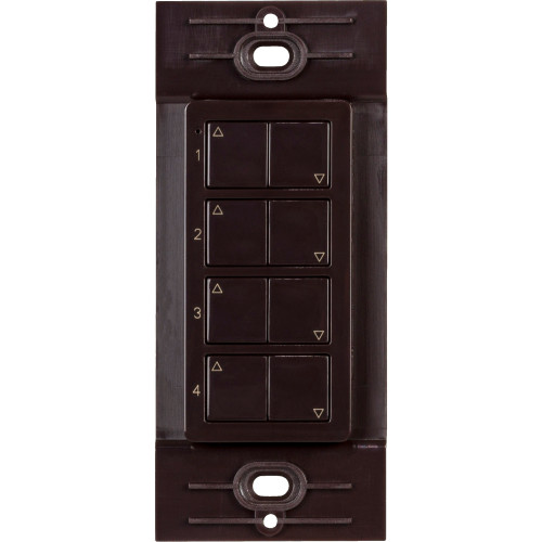 Task Lighting T-Q-4Z-WC-RF-BR Wireless 4 Zone Quattro Controller, Brown