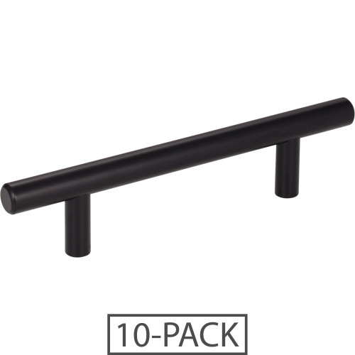 Elements 156MB-10 10-Pack of the 96 mm Center-to-Center Matte Black Naples Cabinet Bar Pull