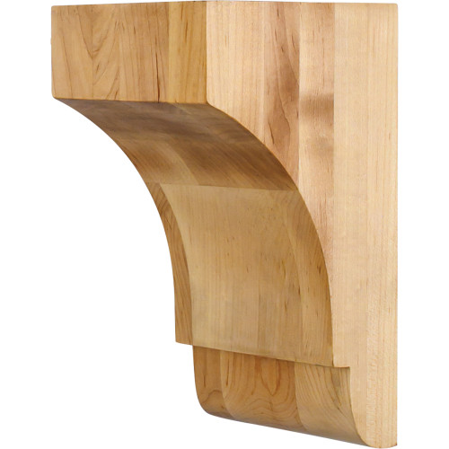 5" W x 5" D x 9" H Rubberwood Minimalist Corbel | COR32-1RW | Hardware Resources 5" W x 5" D x 9" H Rubberwood Minimalist Corbel | COR32-1RW | Hardware Resources