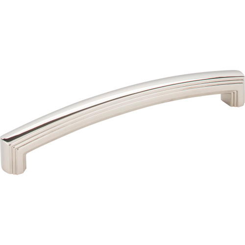 Jeffrey Alexander 519-160NI 160 mm Center-to-Center Polished Nickel Delgado Cabinet Pull