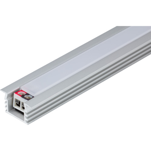 Task Lighting LS6PX24V12-04W4 8-5/8" 600 Lumens/Ft. 24-Volt Higher Output Recessed Linear Fixture, Single-White, Fits 12" Wall Cabinet, 345 Lumens/Fixture, 4 Watts, Cool White 4000K