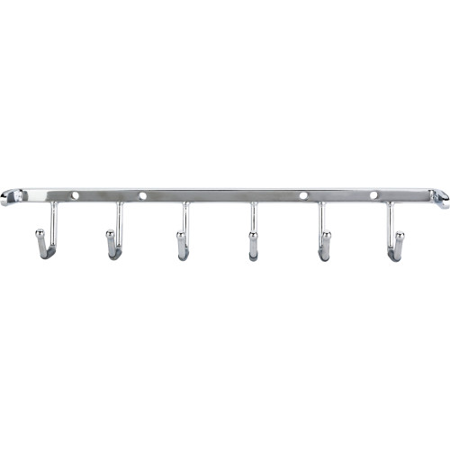 Polished Chrome Screw-Mount Belt Rack | 296B-PC | Hardware Resources