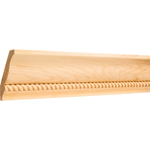 7/8" D x 4-1/4" H Hard Maple Rope Crown Moulding | RC1HMP | Hardware Resources