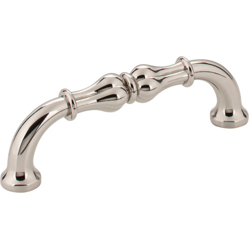 Jeffrey Alexander 818-96NI 96 mm Center-to-Center Polished Nickel Bella Cabinet Pull