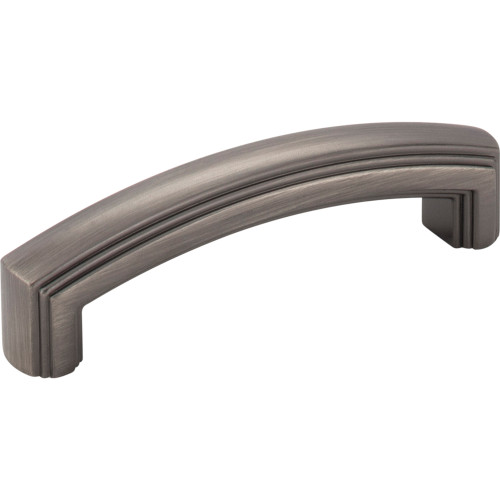 Jeffrey Alexander 519-96BNBDL 96 mm Center-to-Center Brushed Pewter Delgado Cabinet Pull