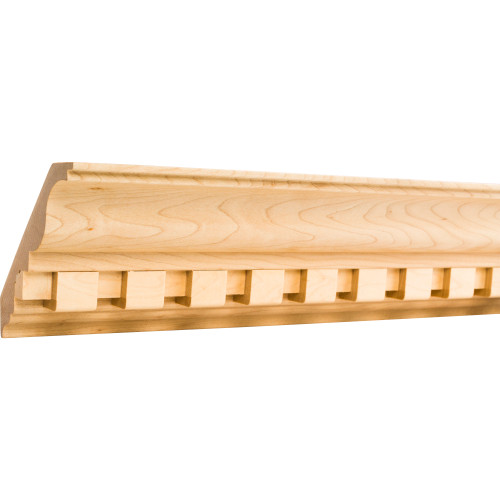 1-1/4" D x 5-1/2" H Oak Dentil Crown Moulding | DC2OK | Hardware Resources