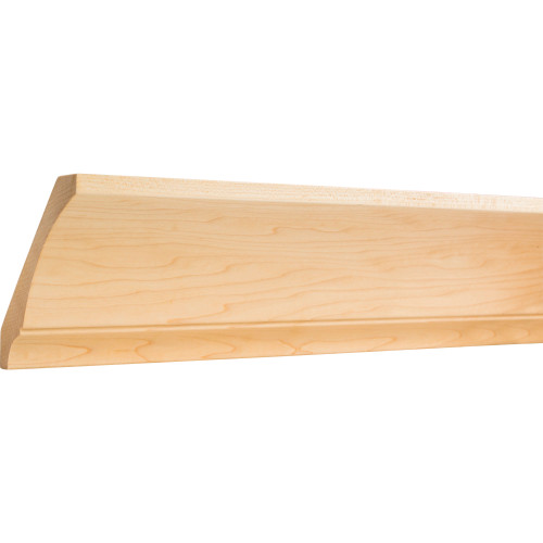 3/4" D x 5" H Hard Maple Contemporary Cove Crown Moulding | CONCR5-HMP | Hardware Resources