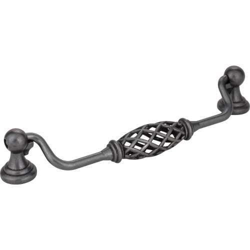 Jeffrey Alexander 749-160DACM 160 mm Center-to-Center Gun Metal Birdcage Tuscany Drop & Ring Pull