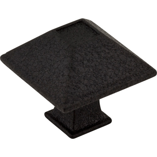 Tahoe 1-1/4" Length Square Knob | 602S-BLK | Jeffrey Alexander
