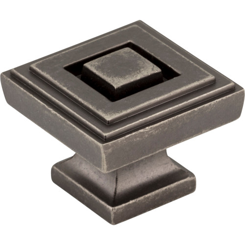 Delmar 1-1/4" Length Square Knob | 585L-DP | Jeffrey Alexander
