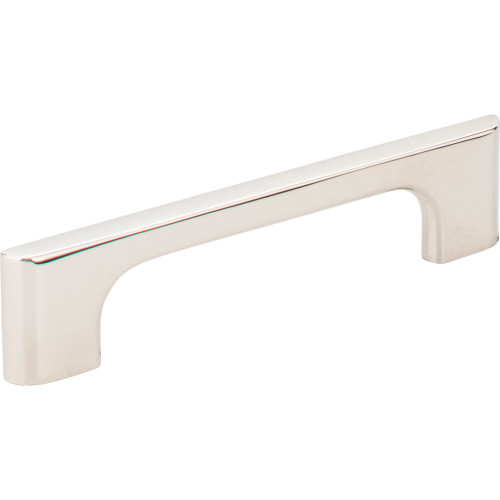 Jeffrey Alexander 286-96NI 96 mm Center-to-Center Polished Nickel Asymmetrical Leyton Cabinet Pull