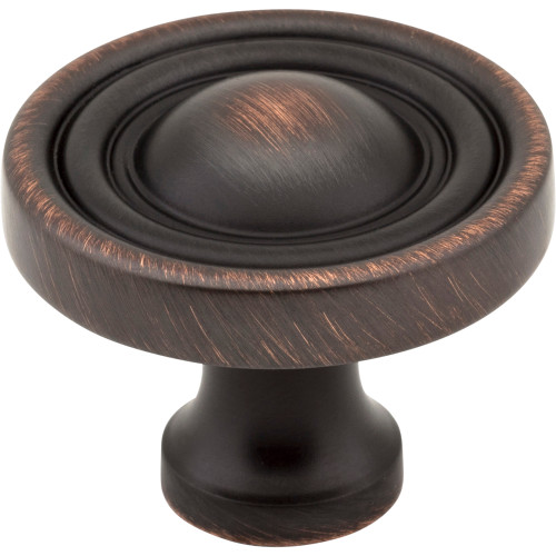 Jeffrey Alexander 818DBAC 1-3/8" Diameter Brushed Oil Rubbed Bronze Round Bella Cabinet Knob
