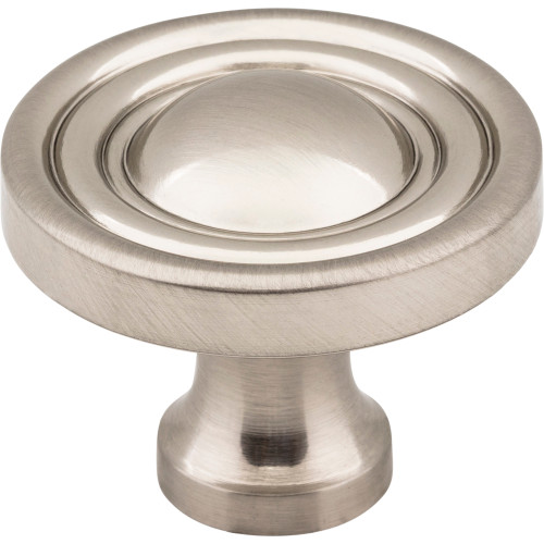 Jeffrey Alexander 818SN 1-3/8" Diameter Satin Nickel Round Bella Cabinet Knob