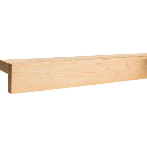 2-1/8" D x 2" H Poplar Frameless Shaker Light Rail Moulding | LR005-F-POP | Hardware Resources