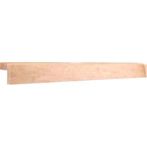 2-1/8" D x 2-1/8" H Poplar Shaker Light Rail Moulding | LR005-POP | Hardware Resources