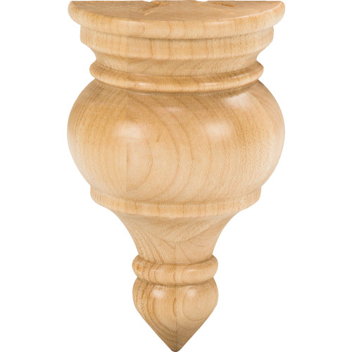 2-3/4" W x 1-3/8" D x 4-1/2" H Alder Transition Finial | TF2ALD | Hardware Resources