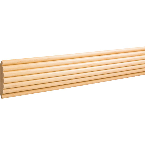 Hardware Resources CC5ALD 3/4" D x 2-5/8" H Alder Reed Corner Moulding