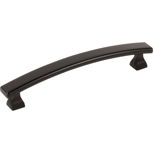 Elements 449-128MB 128 mm Center-to-Center Matte Black Square Hadly Cabinet Pull