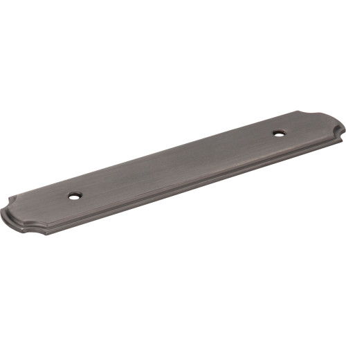 Jeffrey Alexander B812-96BNBDL 6-1/8" O.L. (96 mm Center-to-Center) Brushed Pewter Pull Backplate