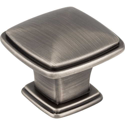Milan 1 1-1/4" Length Square Knob | 1091BNBDL | Jeffrey Alexander