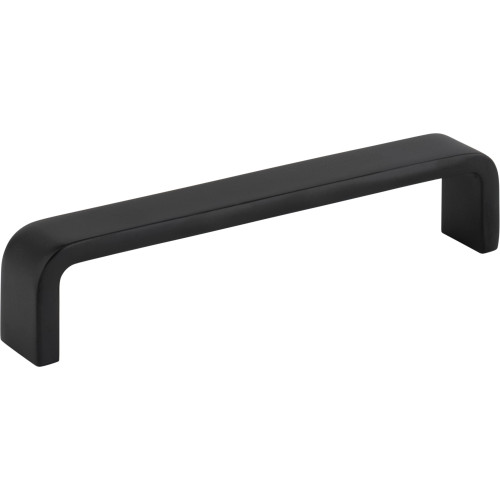 Elements 193-128MB 128 mm Center-to-Center Matte Black Square Asher Cabinet Pull