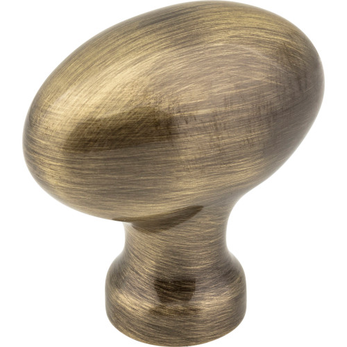 Lyon 1-9/16" Length Oval Knob | 3991AB | Jeffrey Alexander