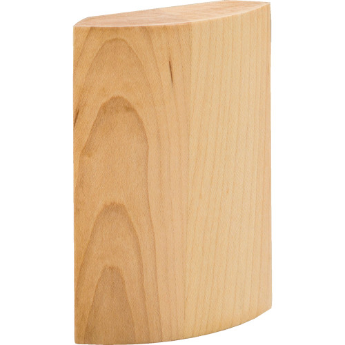 2-11/16" W x 7/8" D x 4" H Hard Maple Radius Transition Block | TB3-HMP | Hardware Resources