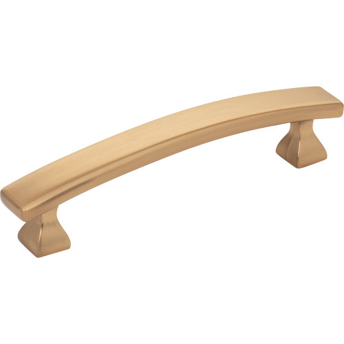 Elements 449-96SBZ 96 mm Center-to-Center Satin Bronze Square Hadly Cabinet Pull