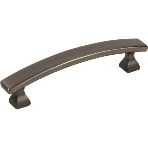 Elements 449-96BNBDL 96 mm Center-to-Center Brushed Pewter Square Hadly Cabinet Pull