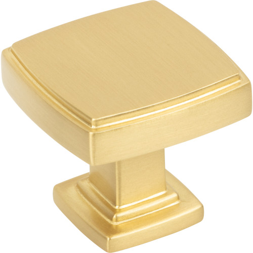 Renzo 1-1/4" Diameter Square Knob | 141BG | Jeffrey Alexander