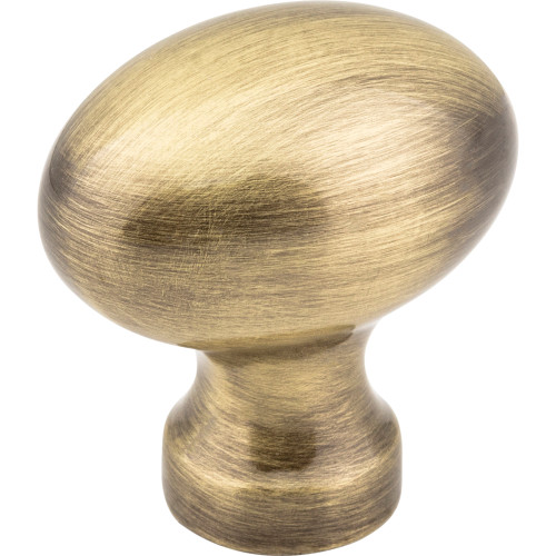 Bordeaux 1-3/16" Length Oval Knob | 3990AB | Jeffrey Alexander