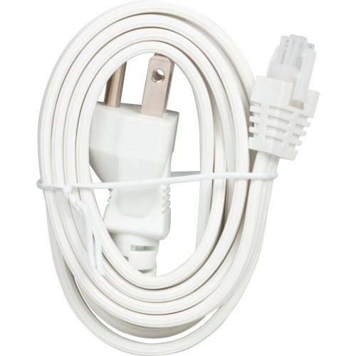 Task Lighting L-BL-PC-05-W 5 ft Plug Cable for 120V Bar Light, White