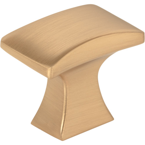 Philip 1-1/4" Length Rectangle Knob | 767SBZ | Jeffrey Alexander