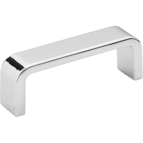 Elements 193-3PC 3" Center-to-Center Polished Chrome Square Asher Cabinet Pull
