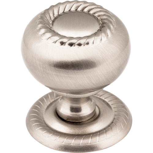 Jeffrey Alexander S6060SN 1-1/4" Diameter Satin Nickel Rope Rhodes Cabinet Knob